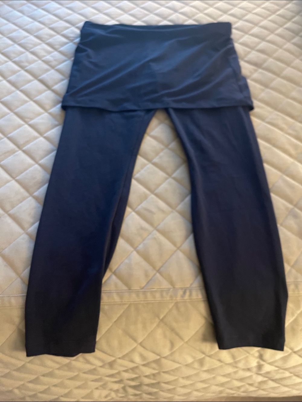 CAbi Navy Skirted Leggings